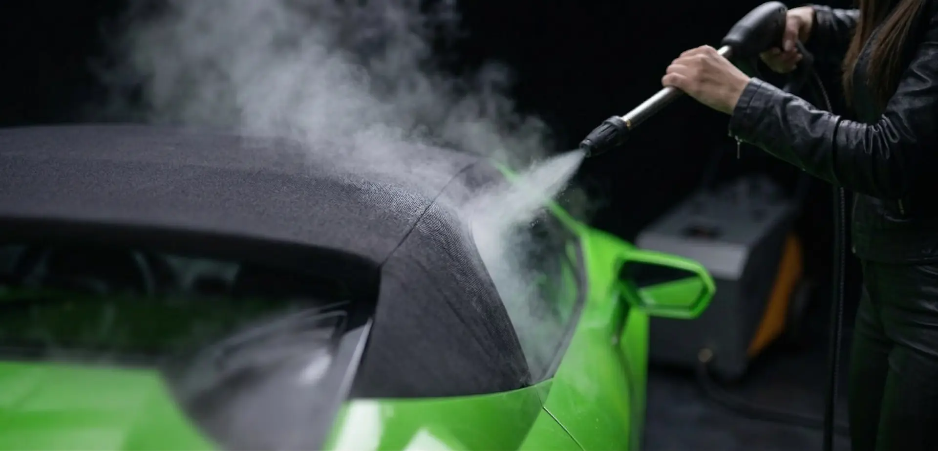 Cabrio-Verdeck Reinigung